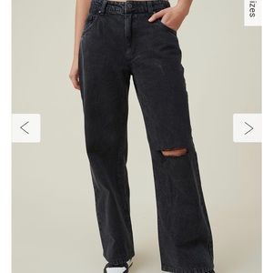 Cotton on low rise baggy jeans